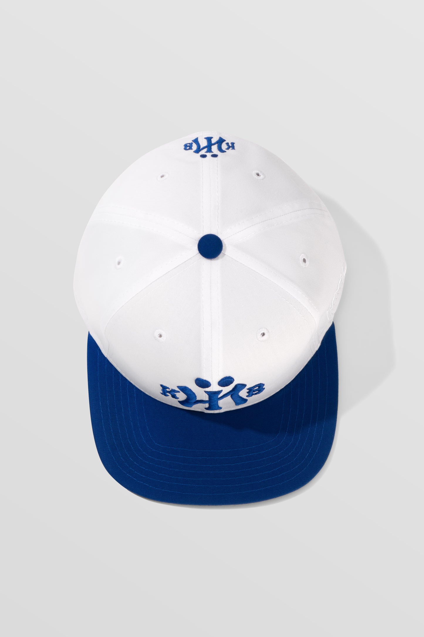 KYIV Snapback Cap White Blue