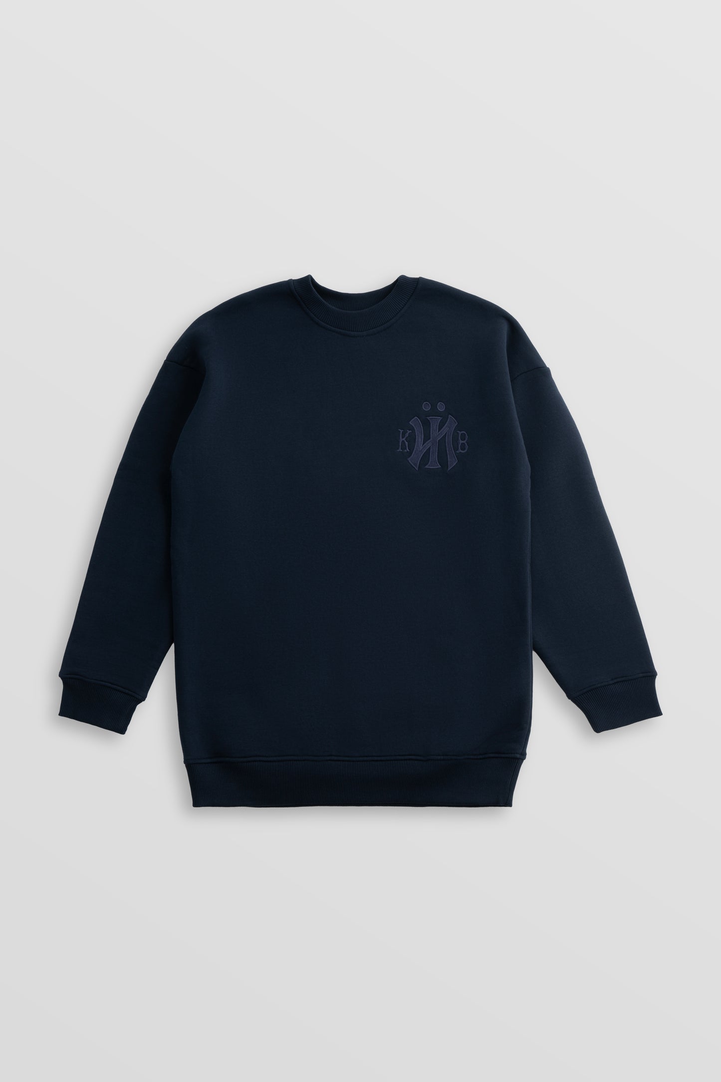 KYIV Brushed Fleece Sweatshirt Navy