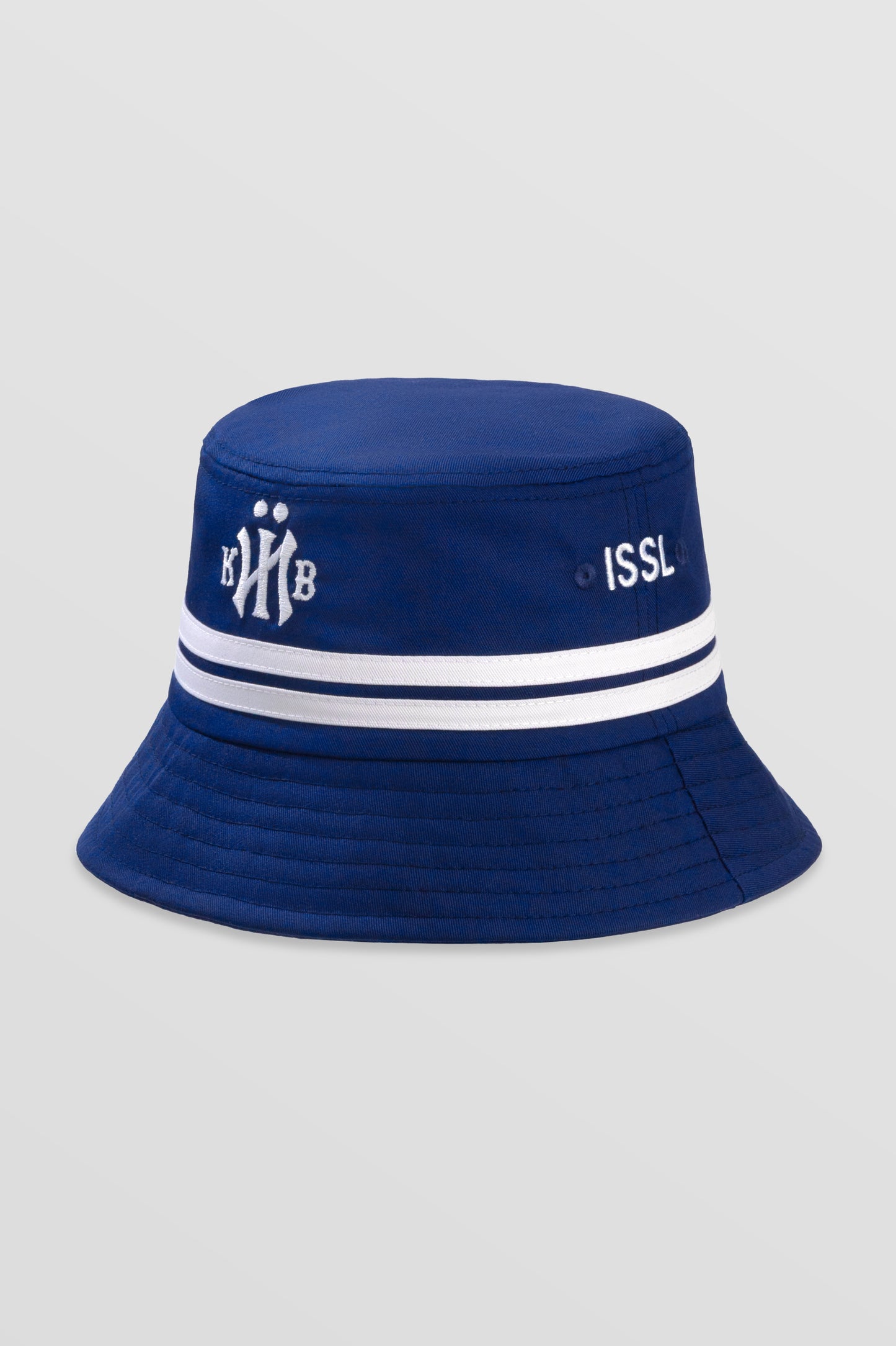 Панама кИЇв яскраво-синя зі смугами