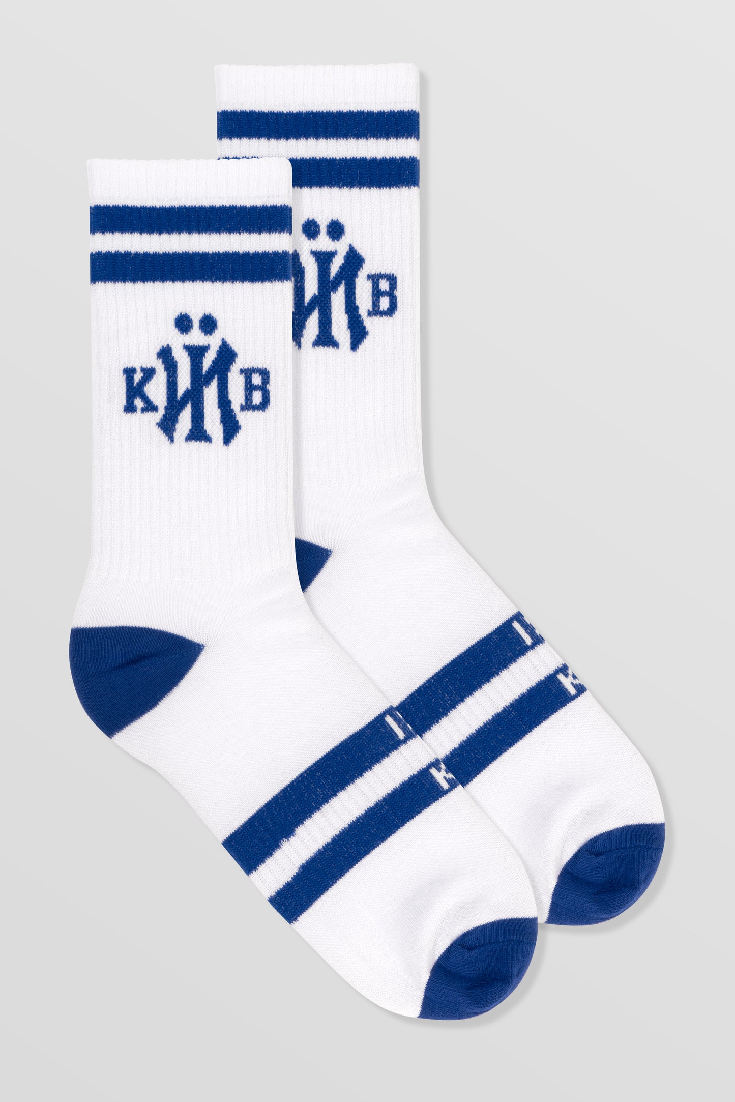 KYIV Socks Crew White Blue