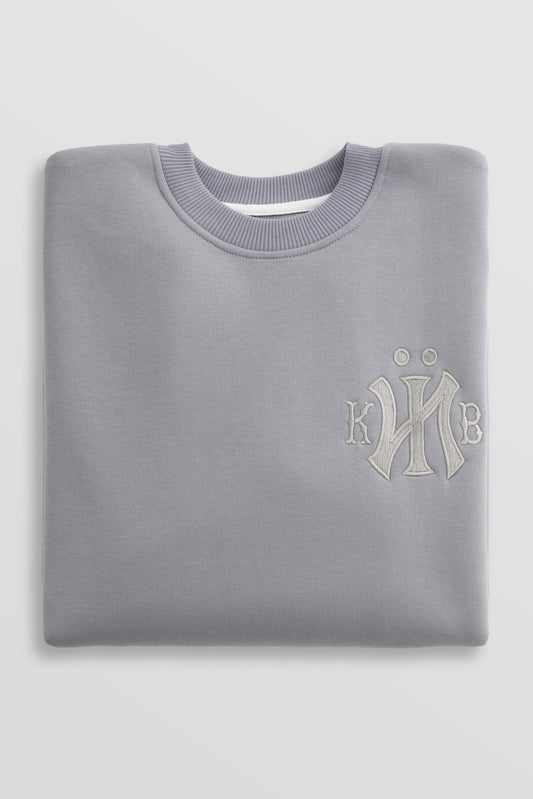 KYIV Brushed Fleece Sweatshirt Gray