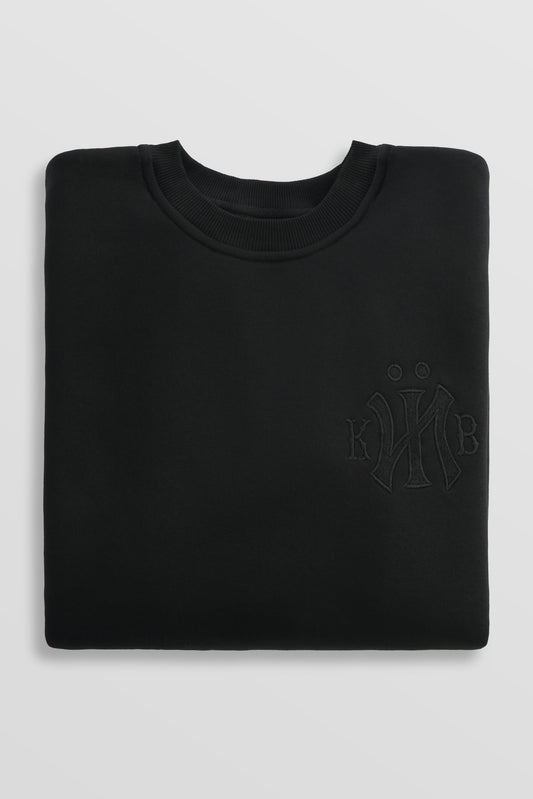 KYIV Brushed Fleece Sweatshirt Black