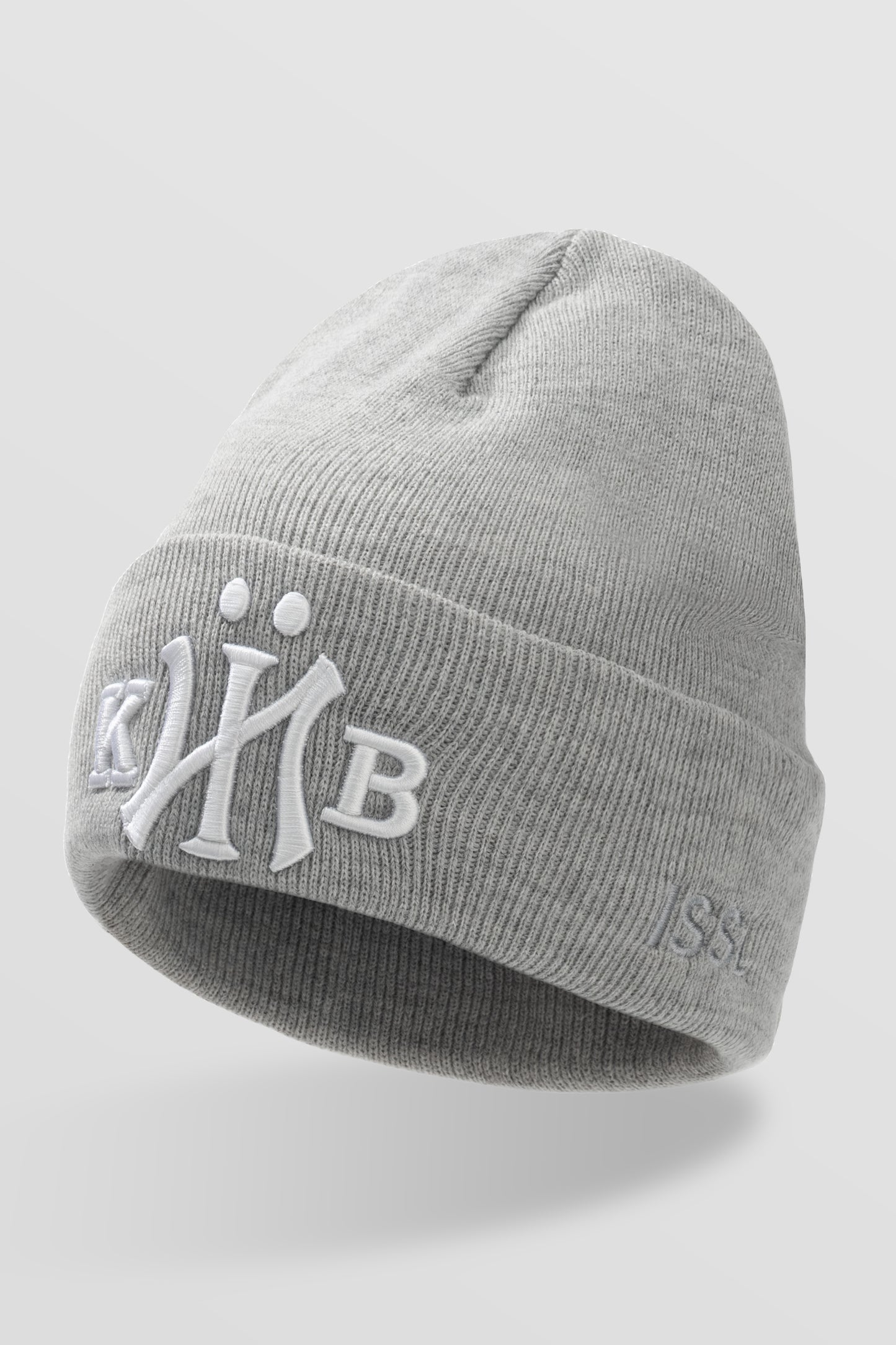KYIV Beanie Hat Gray White