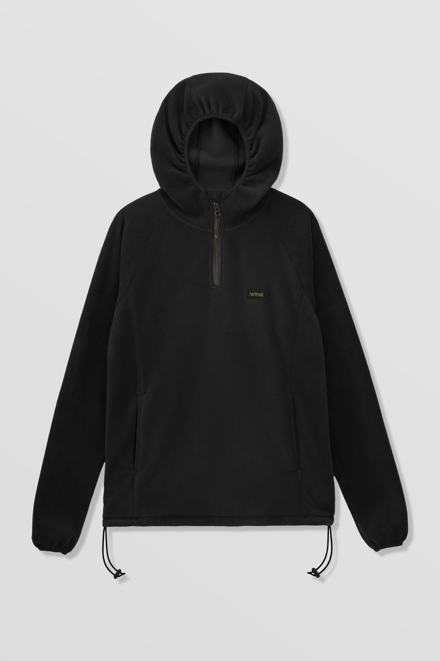 ЛЮТИЙ фліска з капюшоном чорна
