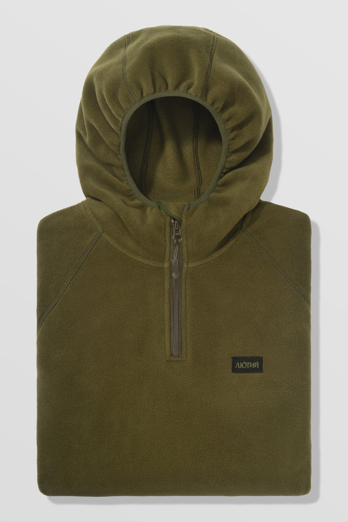ЛЮТИЙ фліска з капюшоном хакі