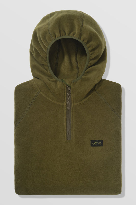 ЛЮТИЙ фліска з капюшоном хакі