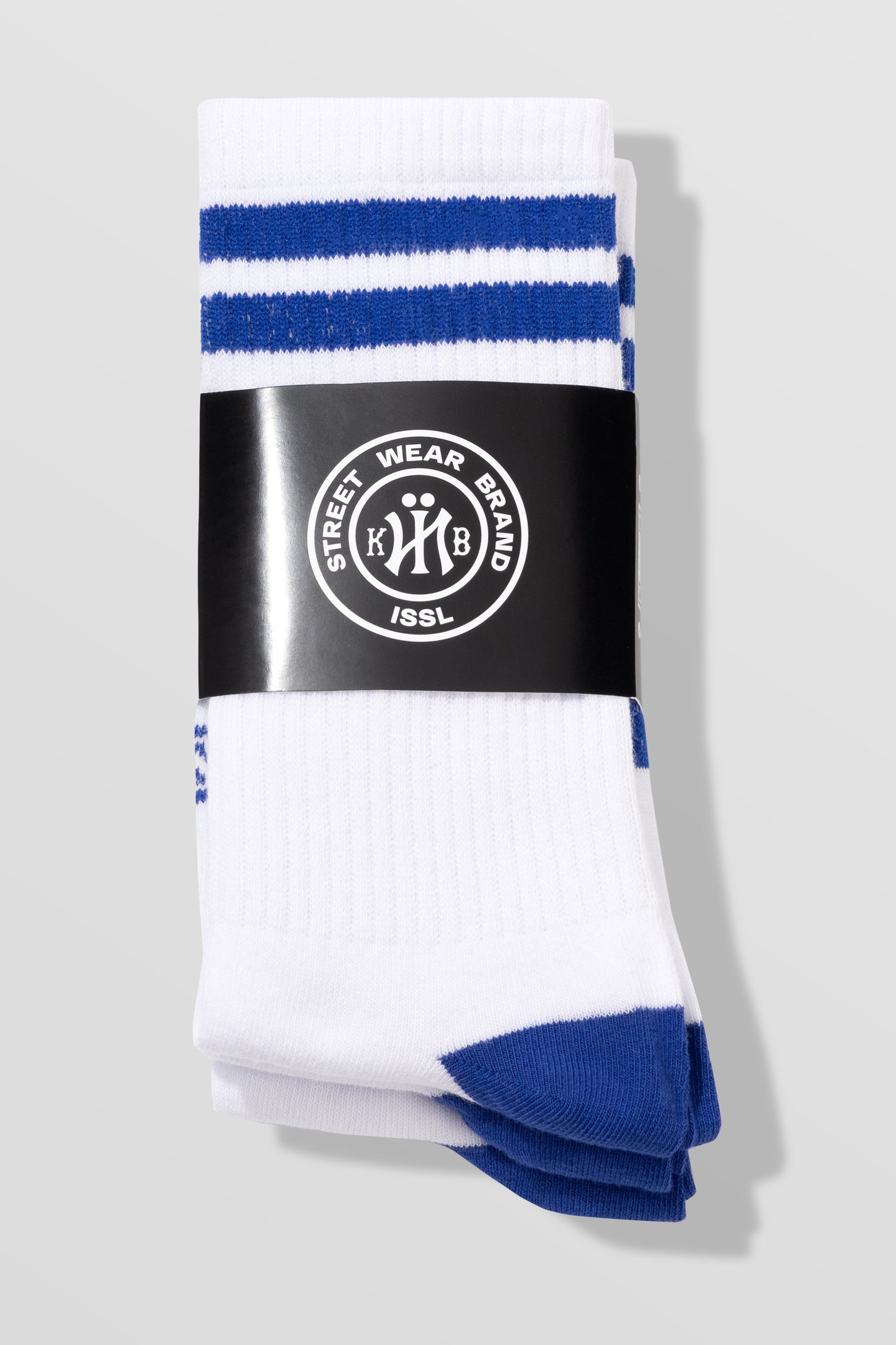 KYIV Socks Crew White Blue