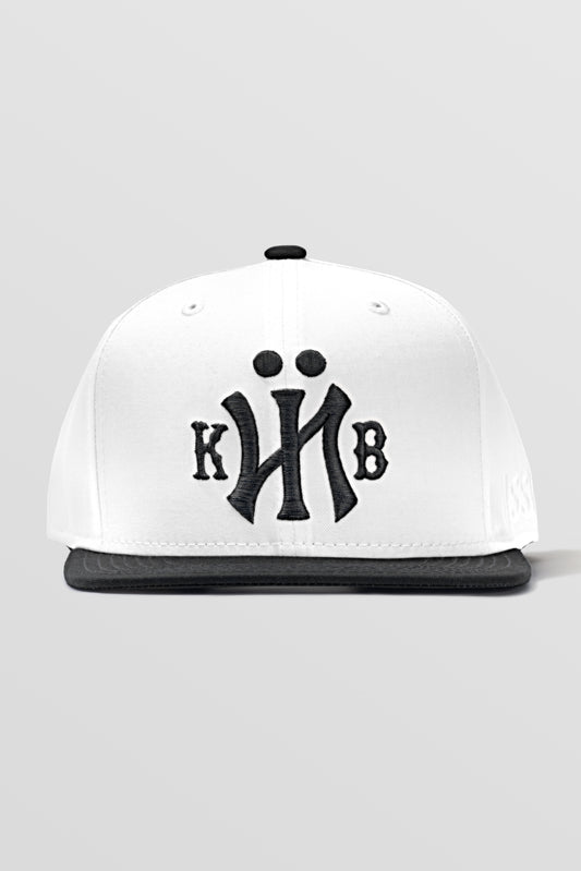 KYIV Snapback Cap White Black
