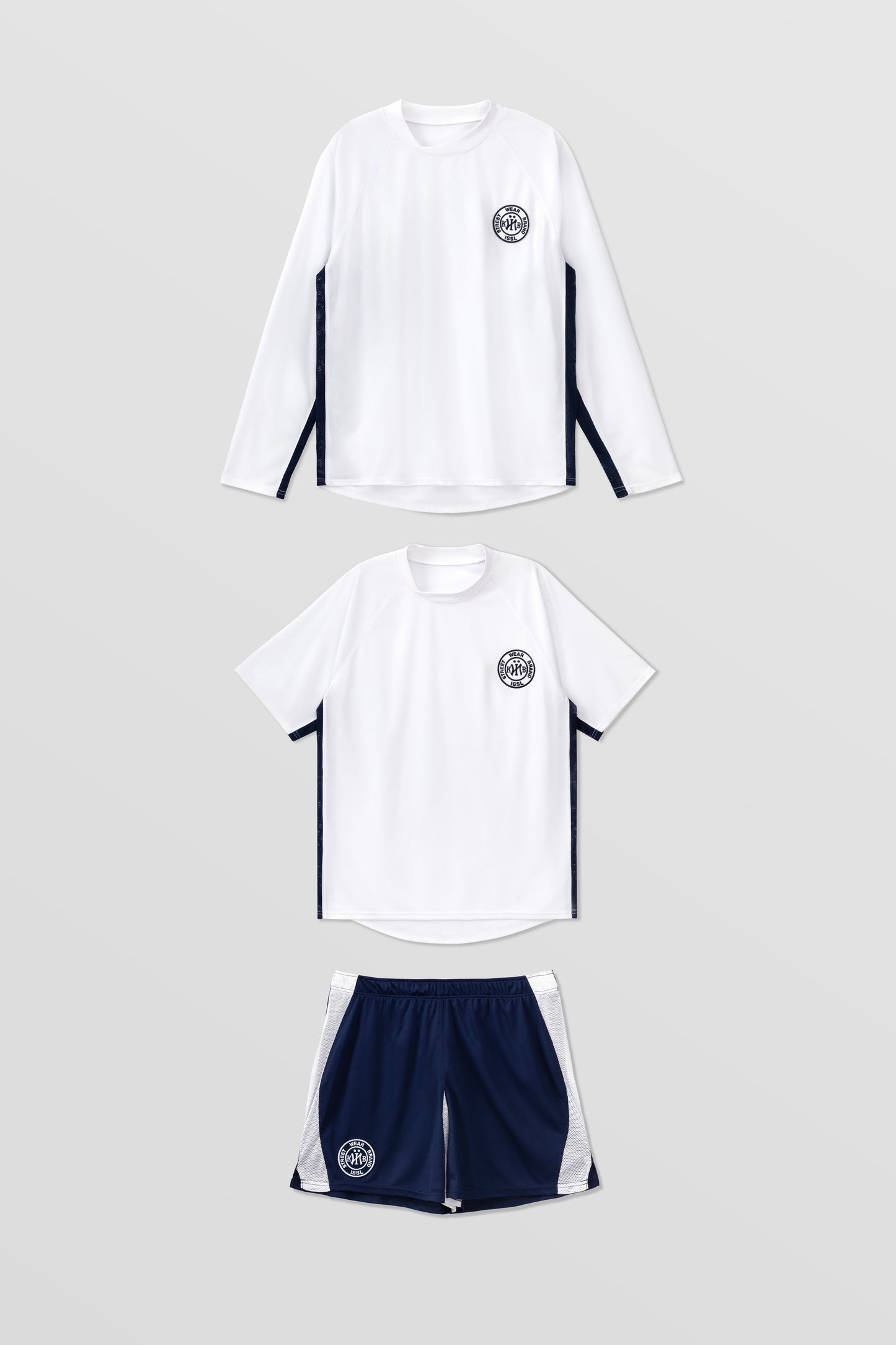 KYIV Sport Jersey Short Sleeve White Blue